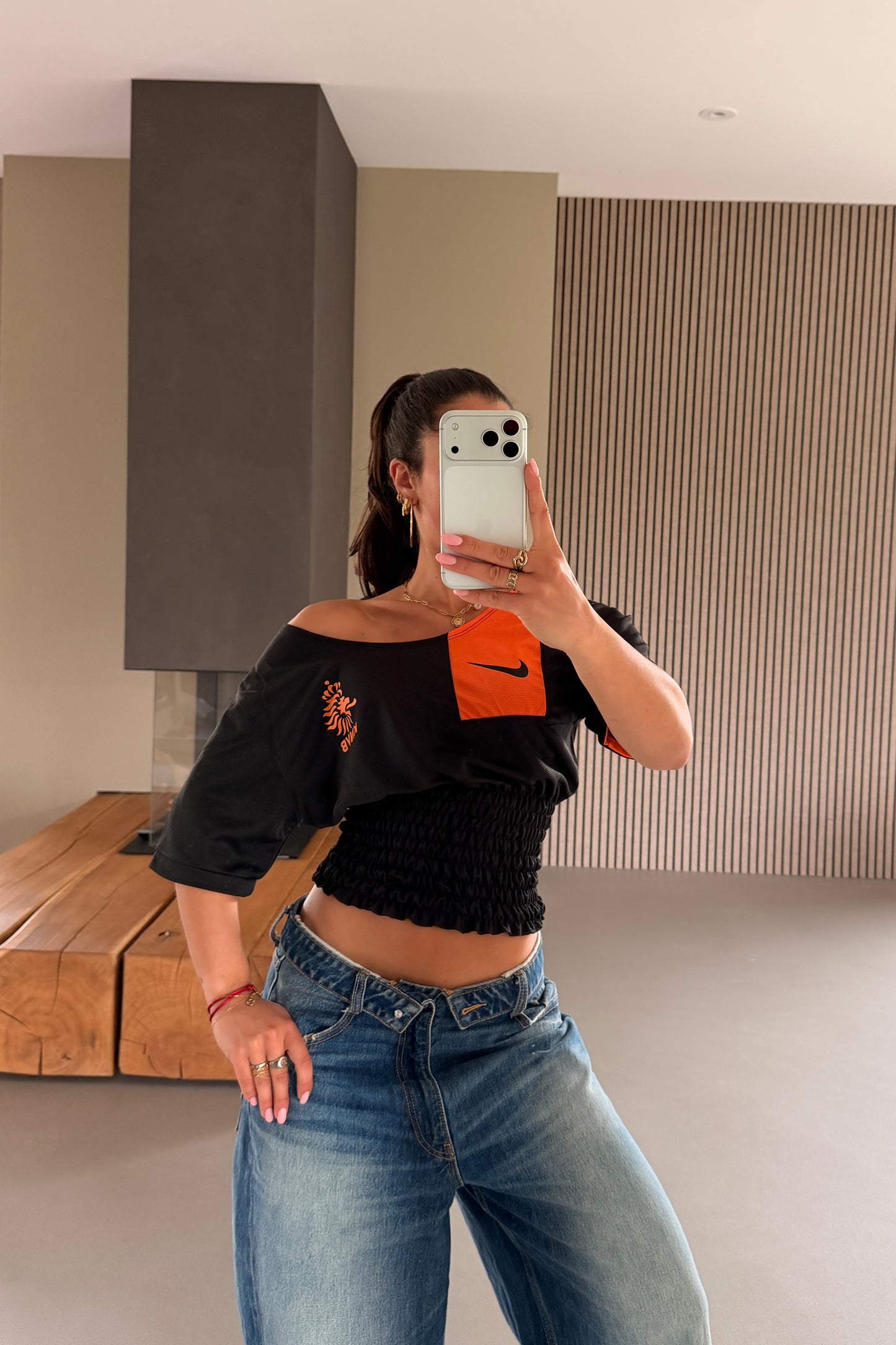 Netherlands Off-shoulder Shirt
