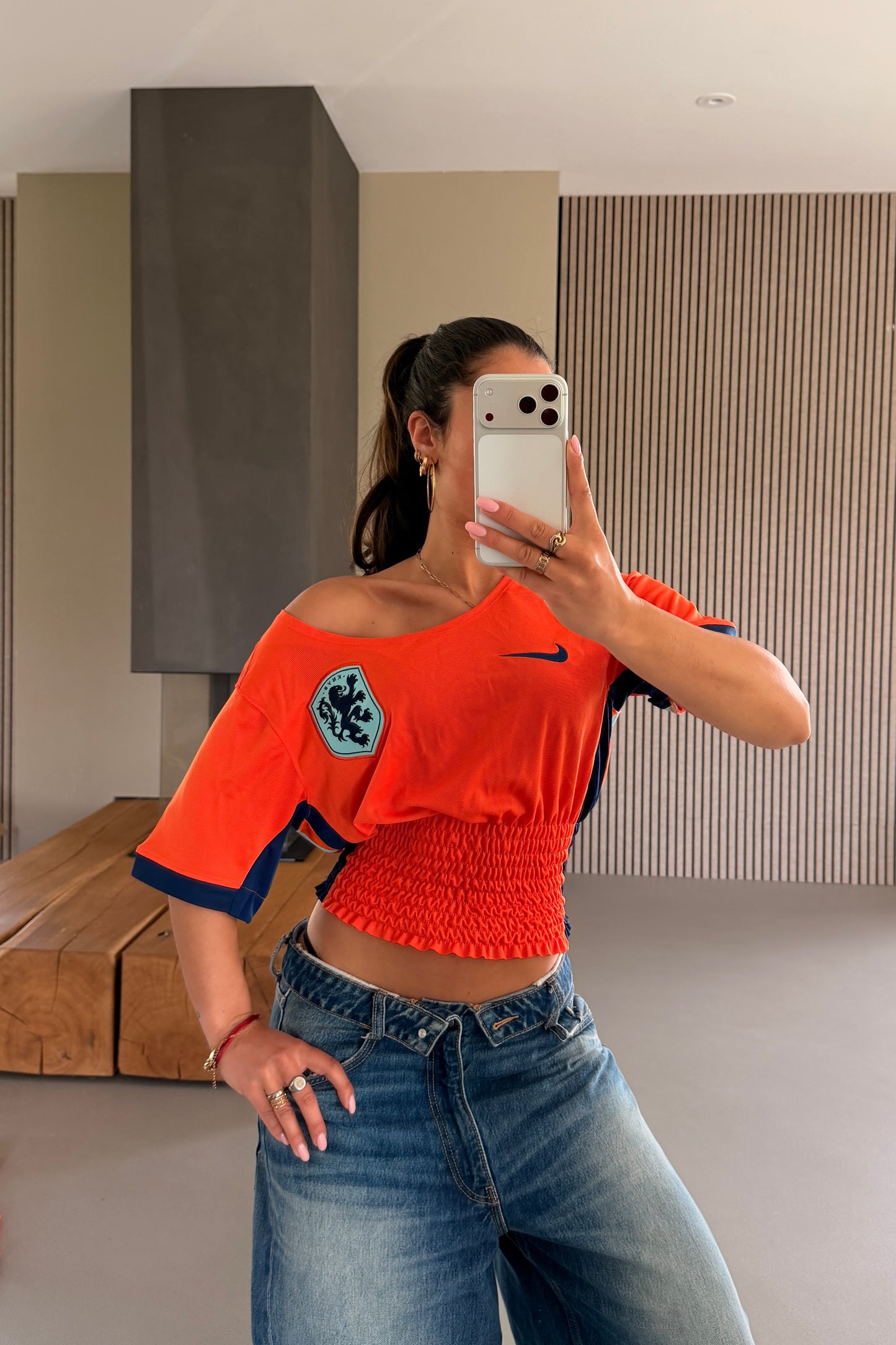 Netherlands Off-shoulder Shirt