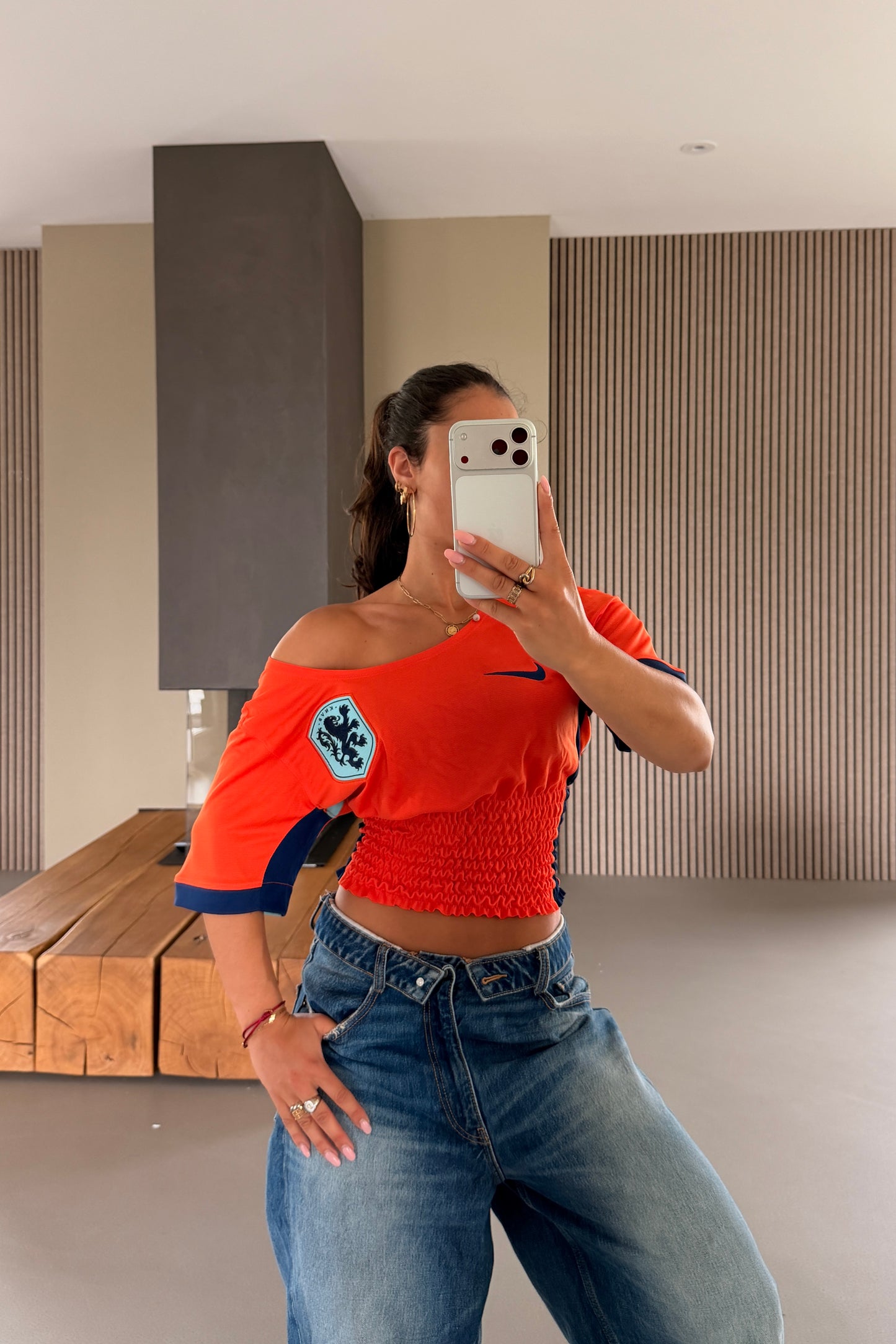 Netherlands Off-shoulder Shirt