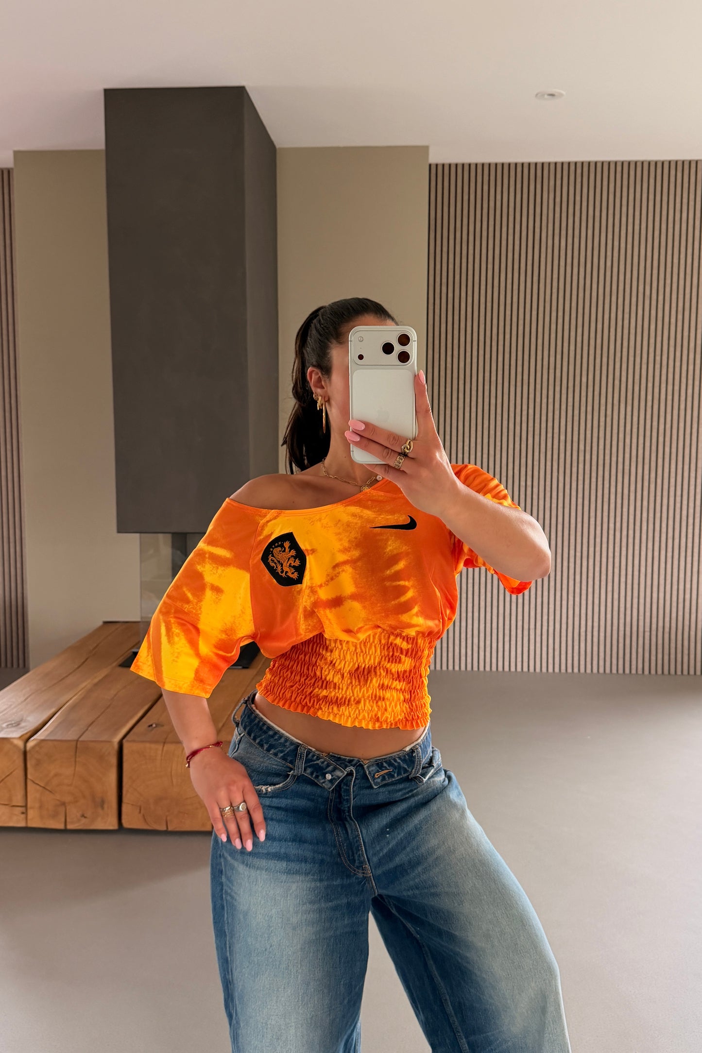 Netherlands Off-shoulder Shirt