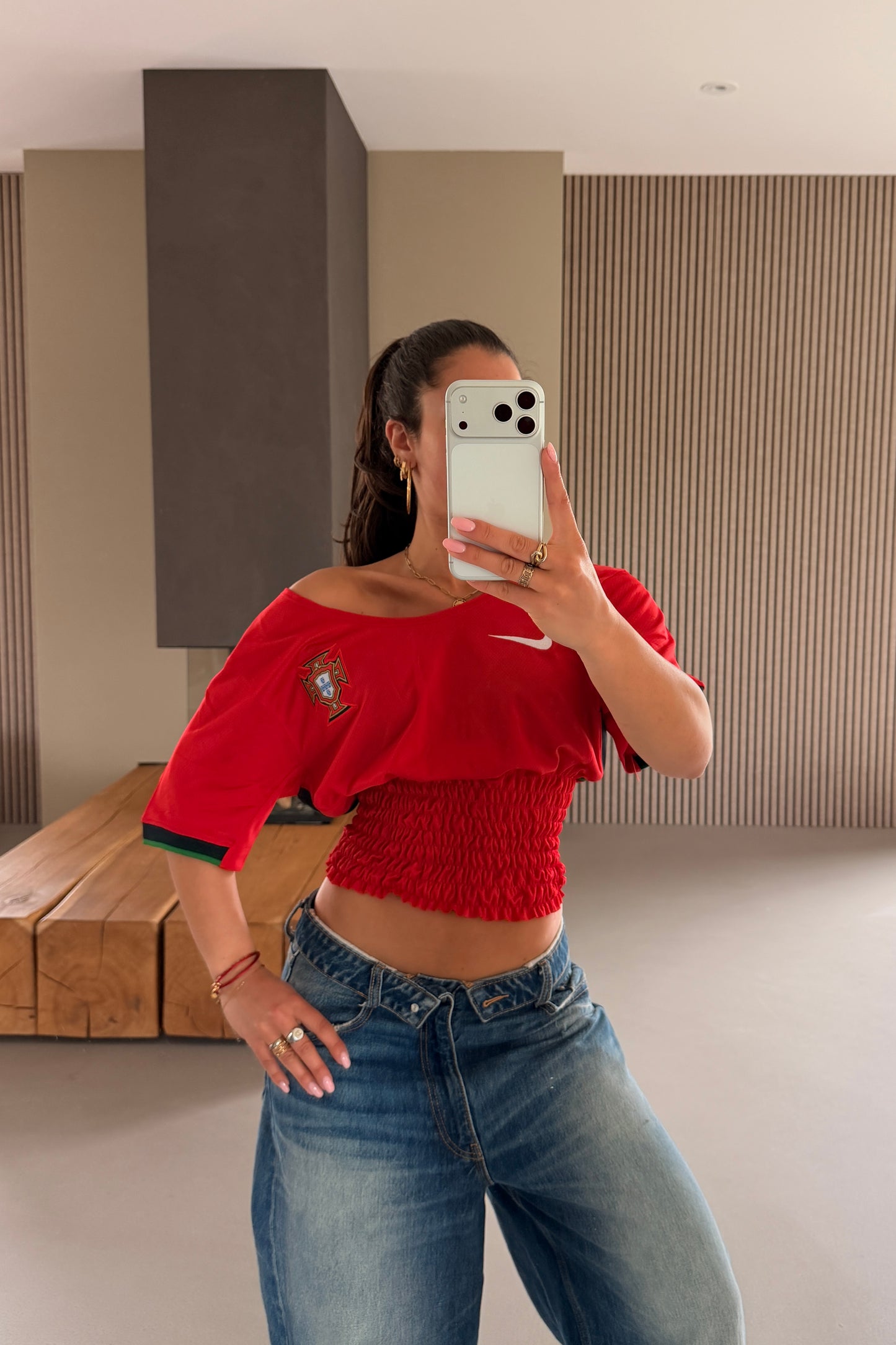 Portugal Off-shoulder Shirt
