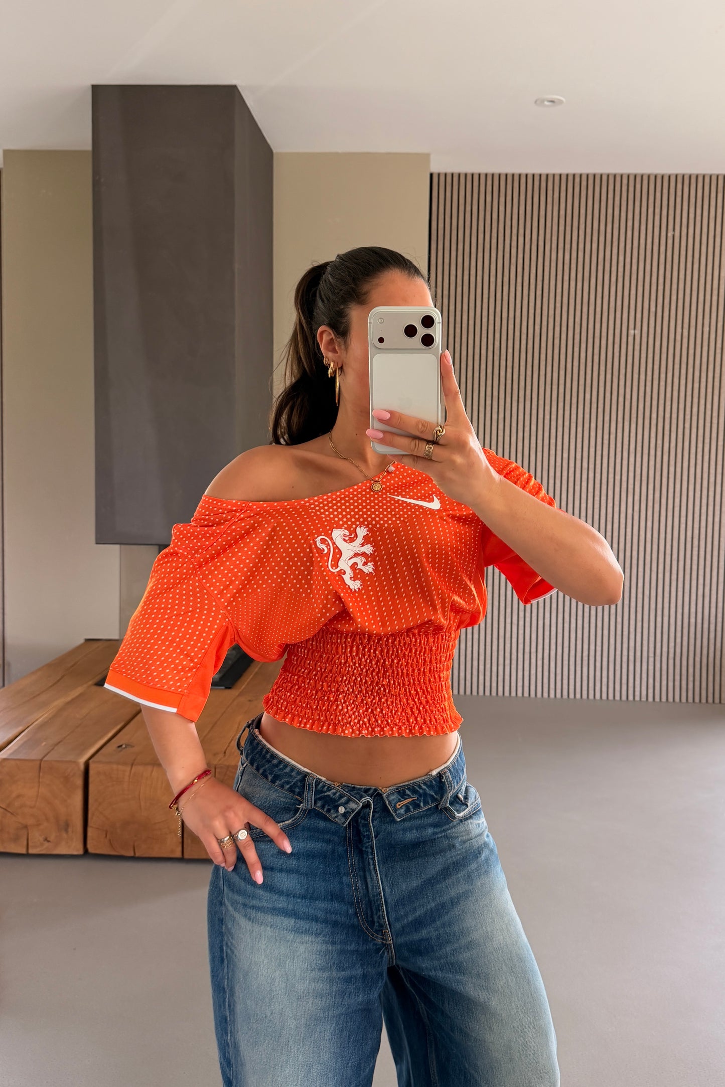 Netherlands Off-shoulder Shirt