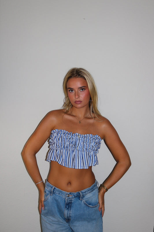 Strapless Blouse Top