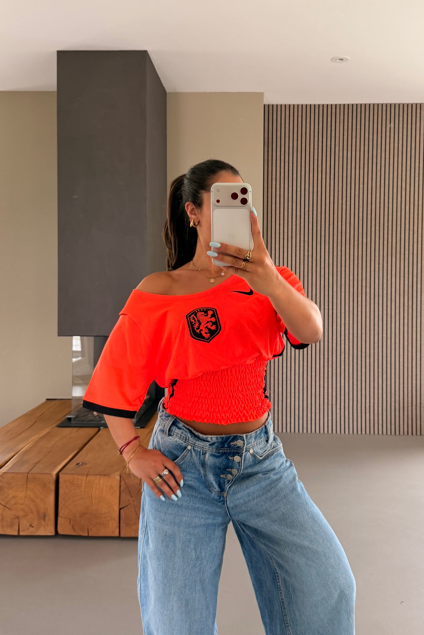 Netherlands Off-shoulder Shirt