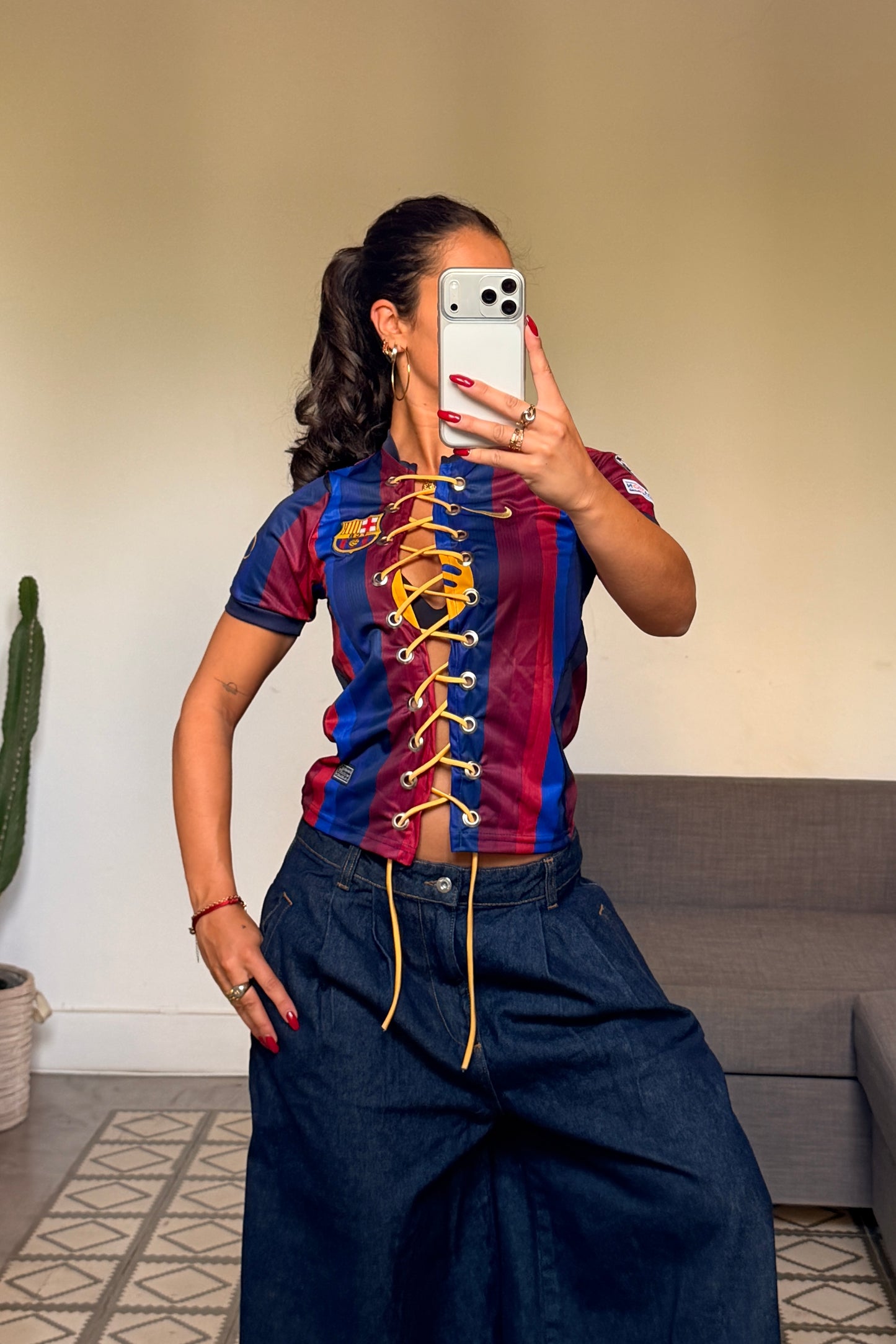 FC Barcelona Lace Top