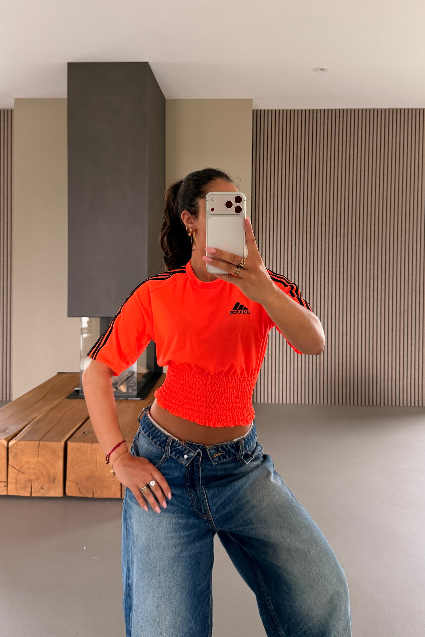 Adidas Orange Shirt