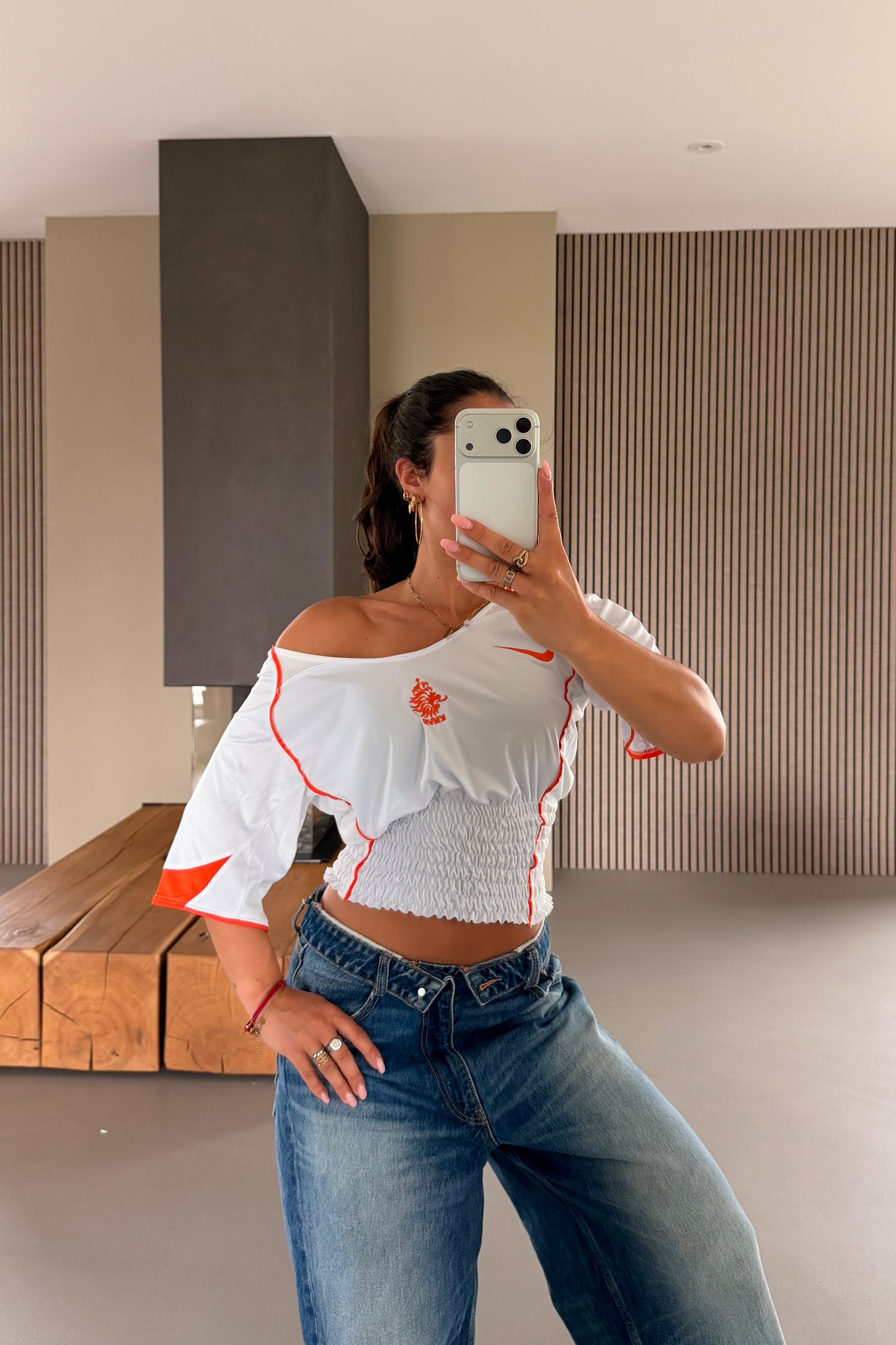 Netherlands Off-shoulder Shirt