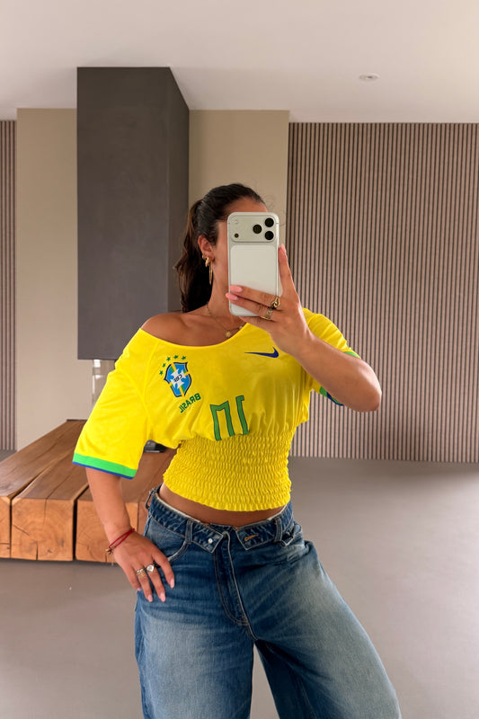 Brazil Off-shoulder Shirt