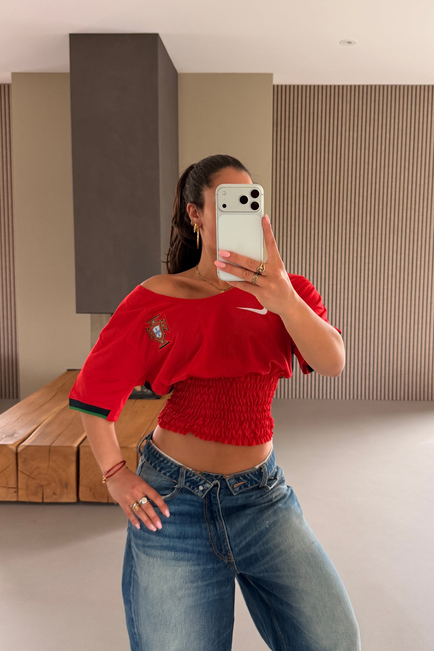 Portugal Off-shoulder Shirt